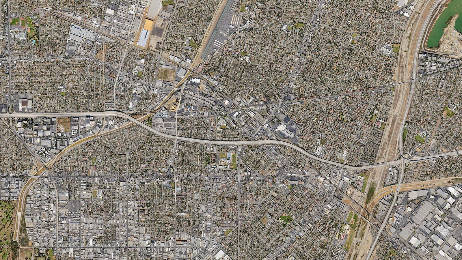 Vertical Map of the City of El Monte, California