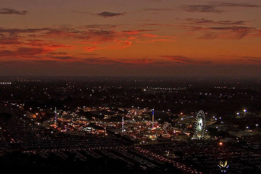 HD Aerial Video Still Frame of the Orange County Fair in Costa Mesa, California