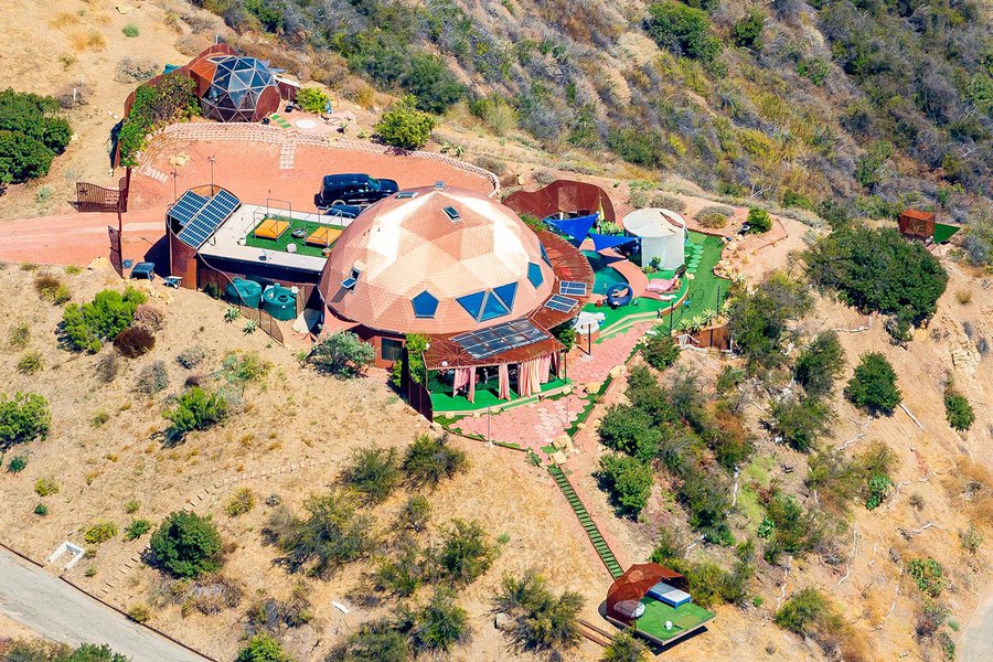 Residential real estate close-up photo of Copper Dome home in Malibu, California