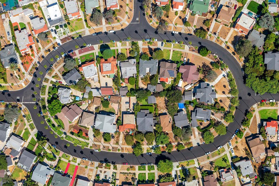 Residential real estate vertical photo of LaFayette Square in Los Angeles, California