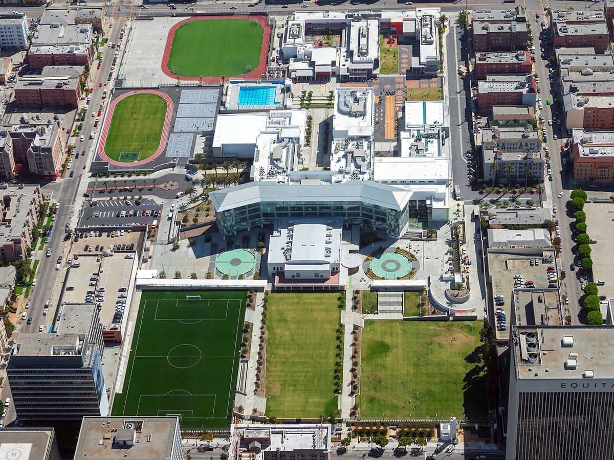 Blog image of the newly-completed LAUSD Robert F Kennedy Community School built on the site of the Ambassador Hotel in Koreatown, Los Angeles, California