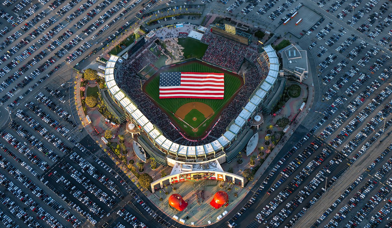 2025 Los Angeles Angels Home Opener West Coast Aerial Photography, Inc