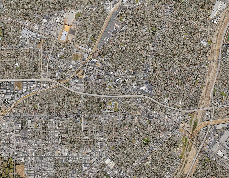 Vertical Map of the City of El Monte, California