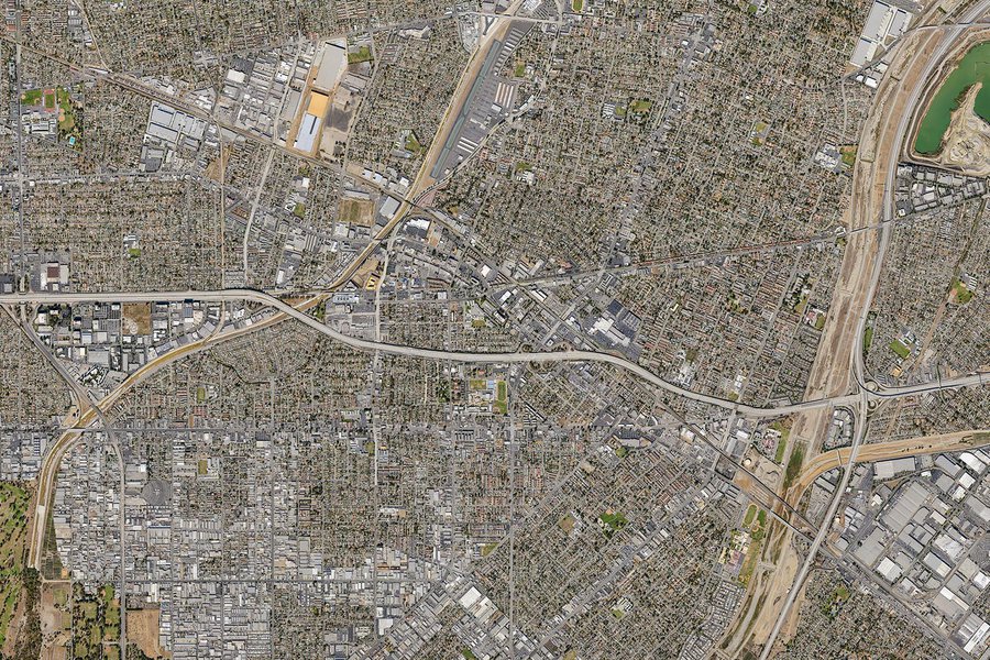 Vertical Map of the City of El Monte, California