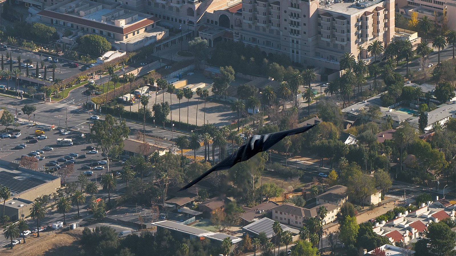 2025 B2 Stealth Bomber Flyovers at the Rose Bowl Game and Rose Parade West Coast Aerial