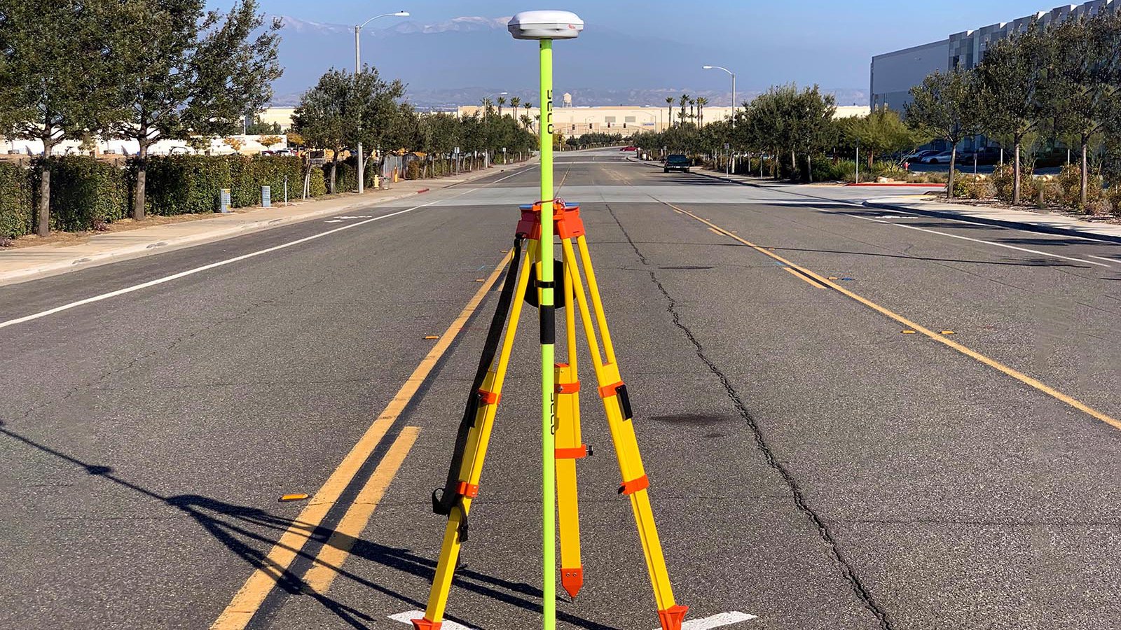 Services image of a high-accuracy dGPS (differential GPS) used to acquire Ground Control Points (GCP) on top of an aerial ground control point target