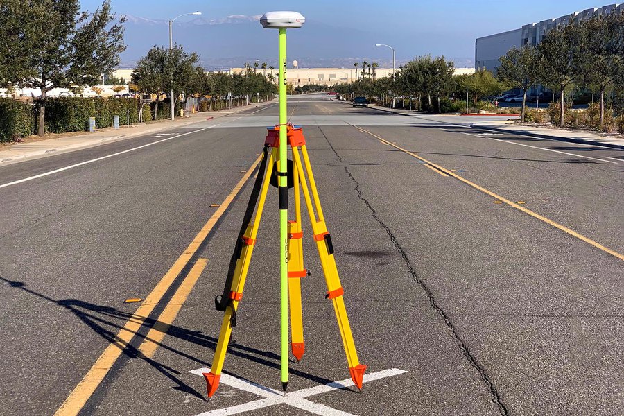 Services image of a high-accuracy dGPS (differential GPS) used to acquire Ground Control Points (GCP) on top of an aerial ground control point target