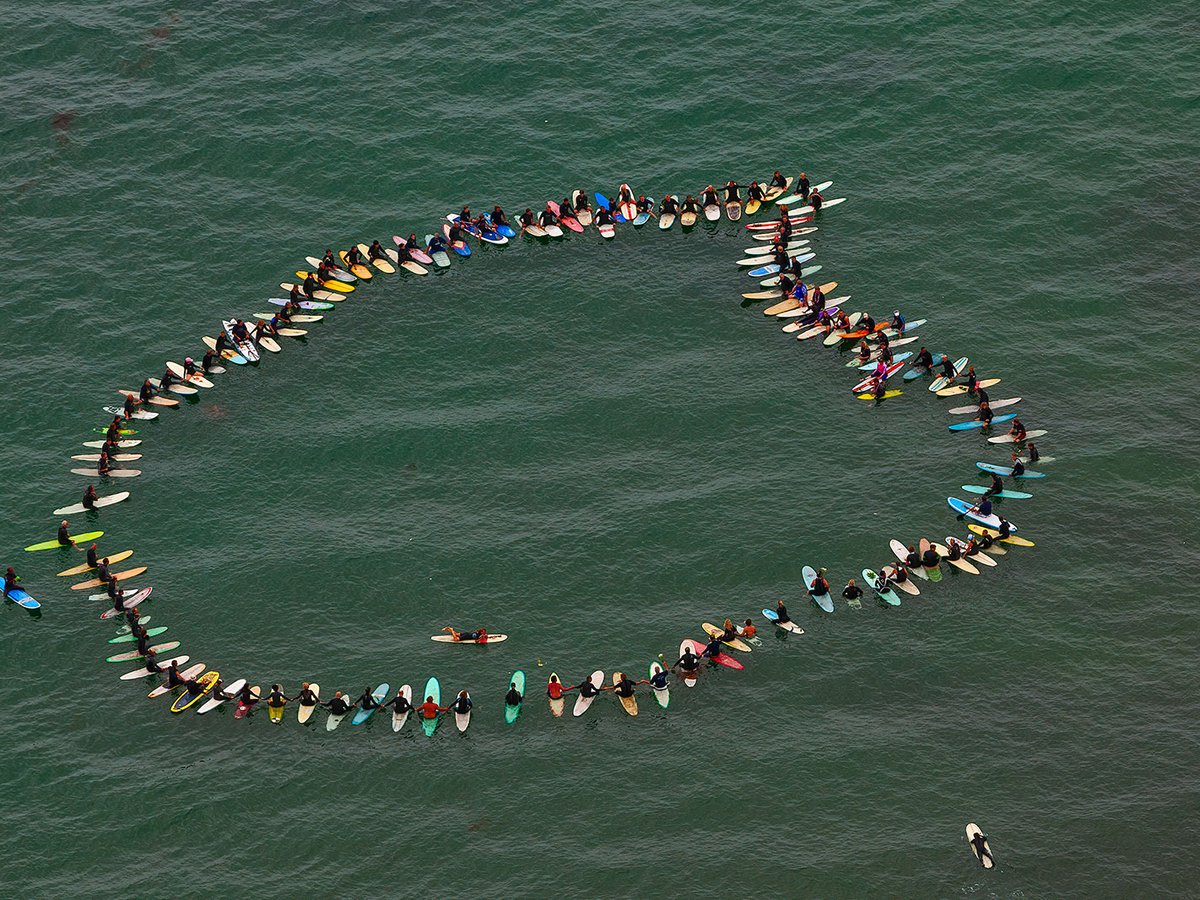 Blog photo of a surfer funeral memorial in Malibu, California