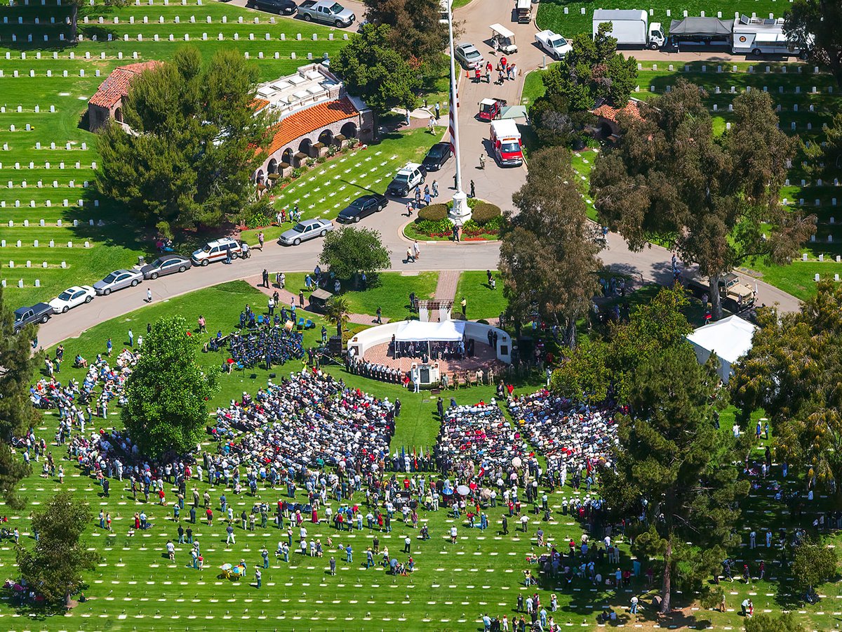 Blog image of the Memorial Day event at the National Cemetery in West Los Angeles, California