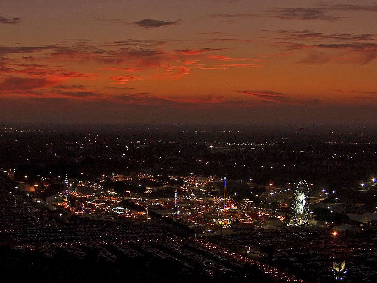 HD Aerial Video Still Frame of the Orange County Fair in Costa Mesa, California