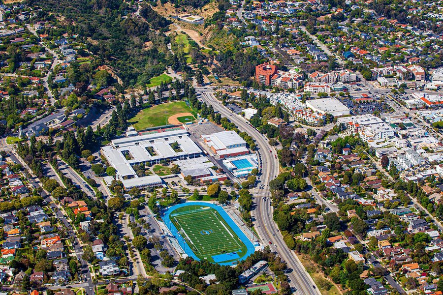 School image of Palisades Charter High School (Pali High) in the Pacific Palisades neighborhood of Los Angeles, California