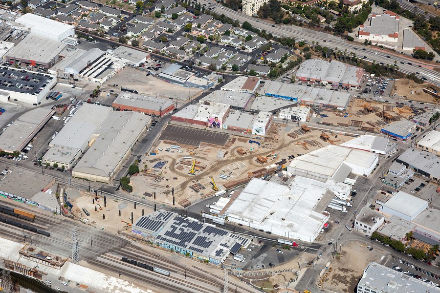 Blog photo of the Sixth Street Bridge construction as it begins in Boyle Heights, California