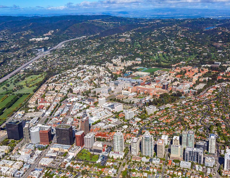 School photo of the University of California, Los Angeles (UCLA) in Westwood, California