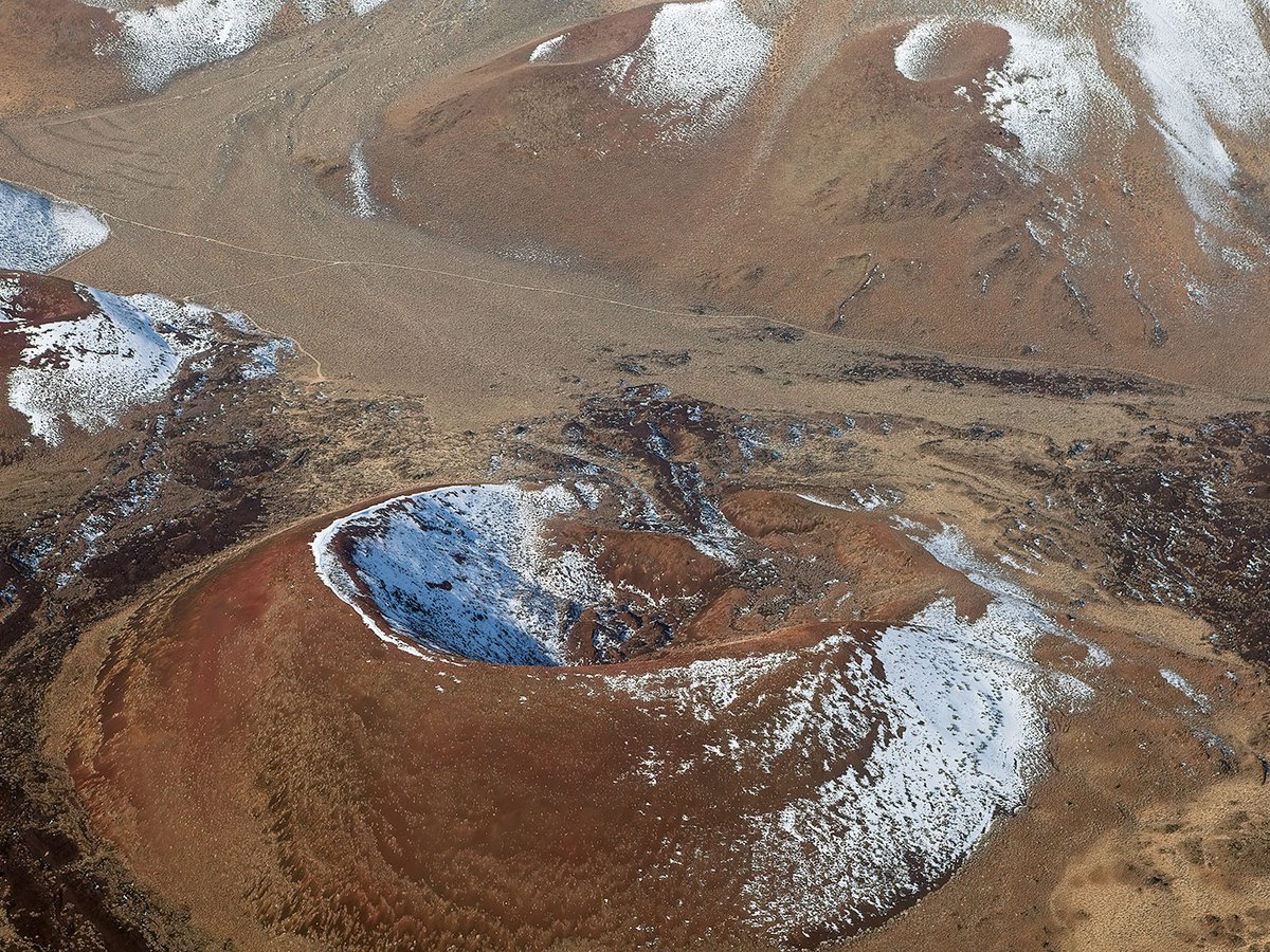 Blog photo of volcano craters in the Sierra Nevada Mountains