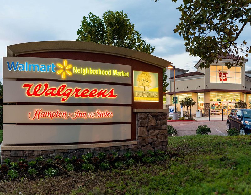 Exterior Architectural dusk photo of a Walgreens in Thousand Oaks, California