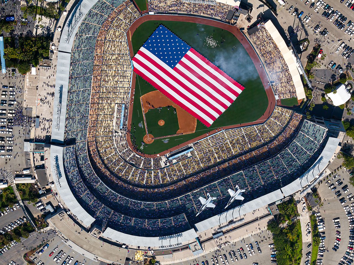 Blog photo of LA Dodgers 2012 Opening Day at Dodger Stadium in Los Angeles, California