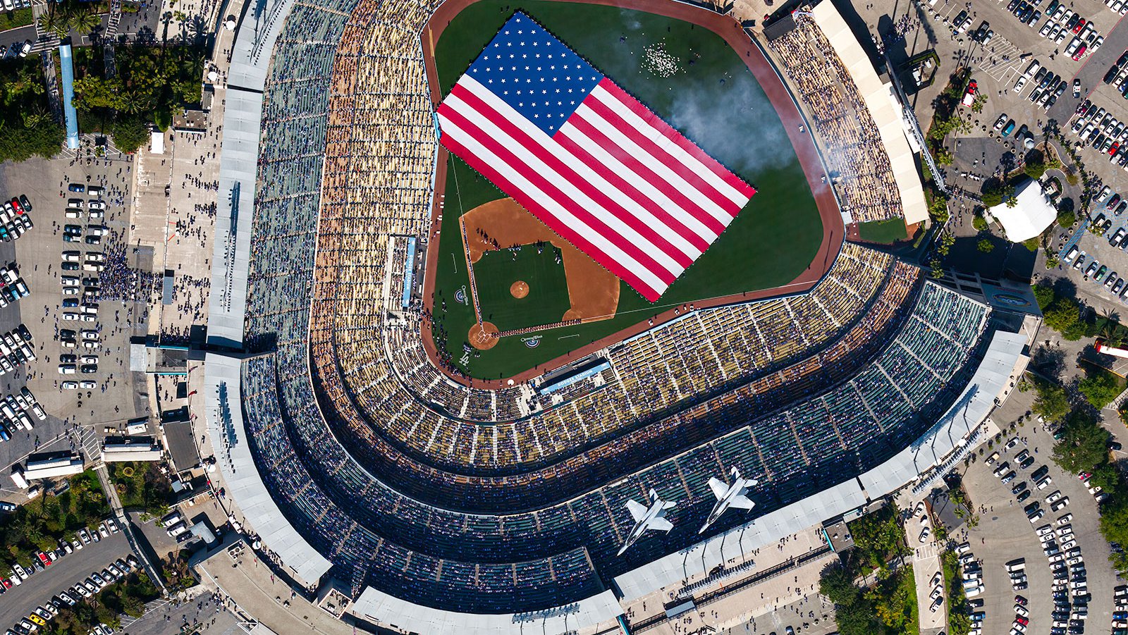 Blog photo of LA Dodgers 2012 Opening Day at Dodger Stadium in Los Angeles, California