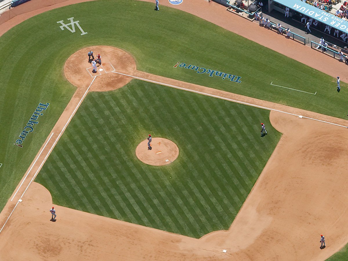 Close-up blog image of the Dodger and Angels playing at Dodger Stadium during the 2011 Freeway Series