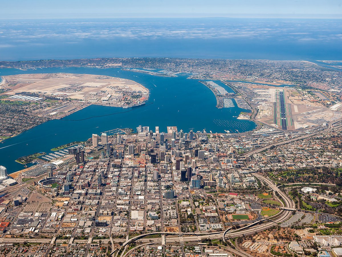 Aerial photo of Downtown San Diego, California