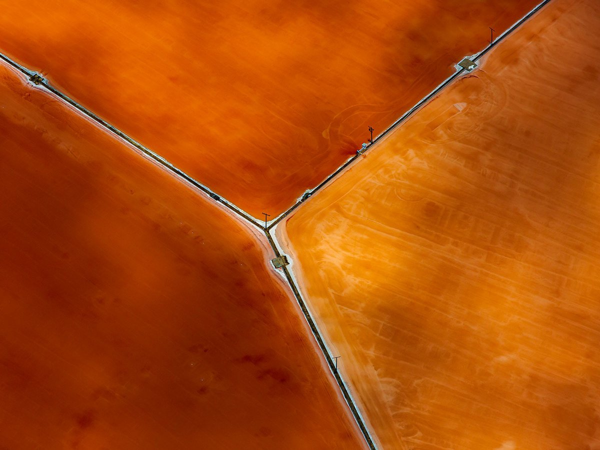 Aerial abstract image of the wetlands at the San Diego National Wildlife Refuge