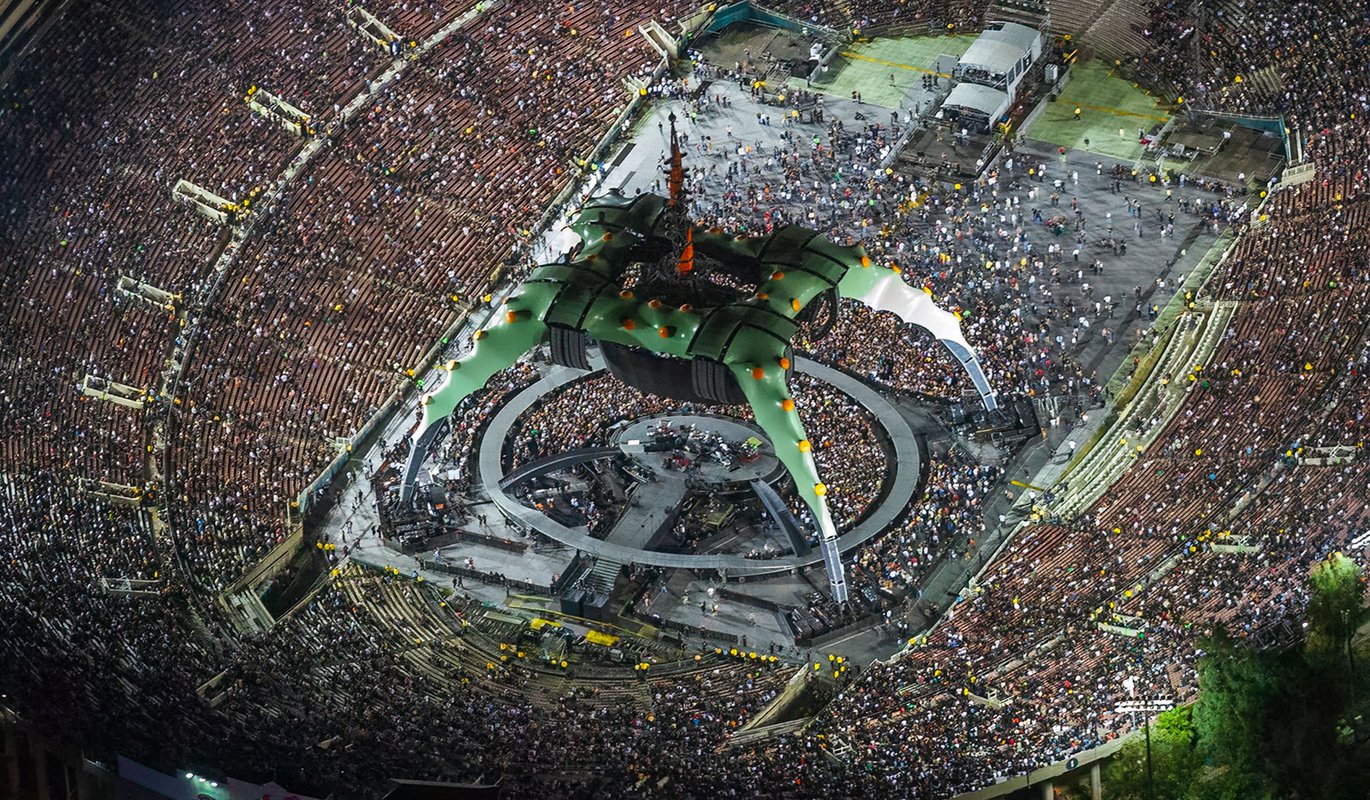 U2 Me2: U2 Performs at the Rose Bowl Stadium | West Coast Aerial
