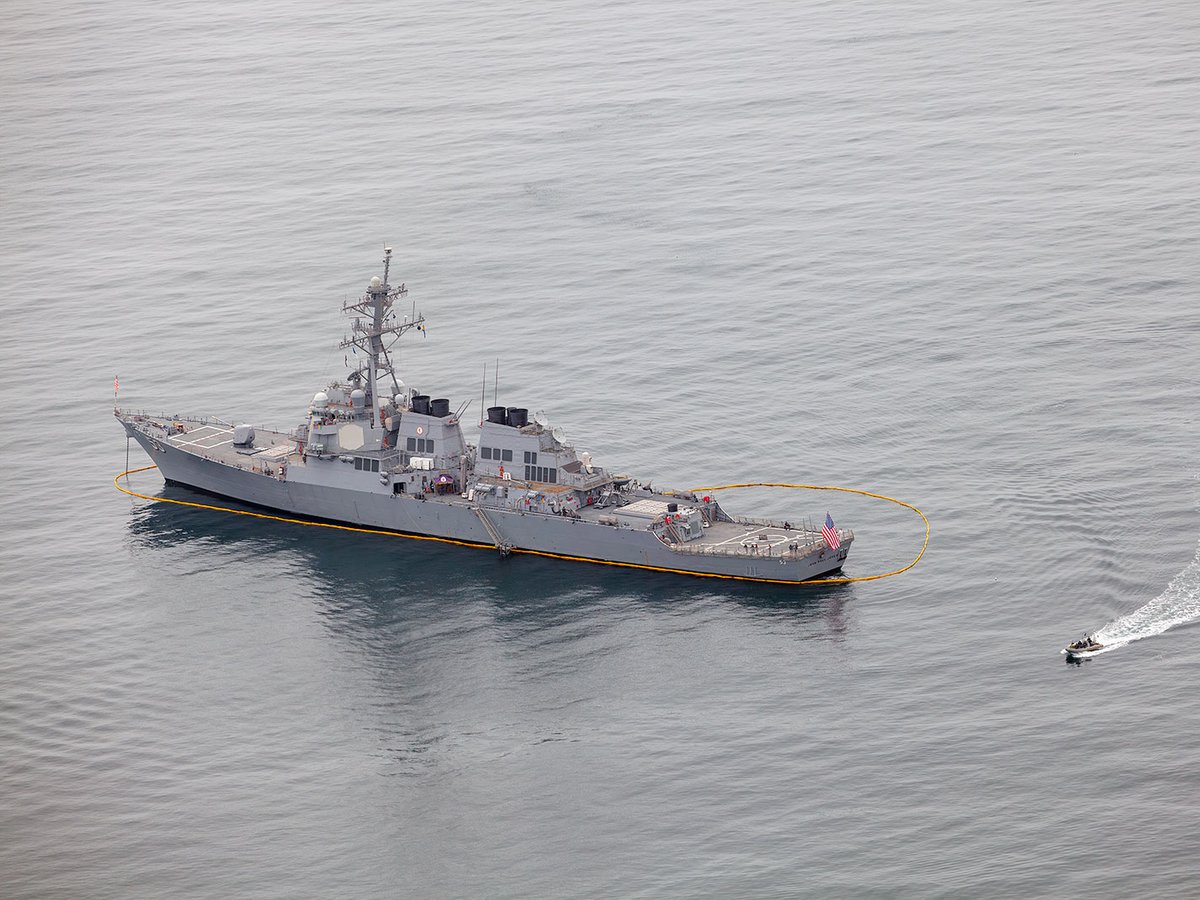 Blog image of the USS John Paul Jones in the waters off of Malibu, California during a port call