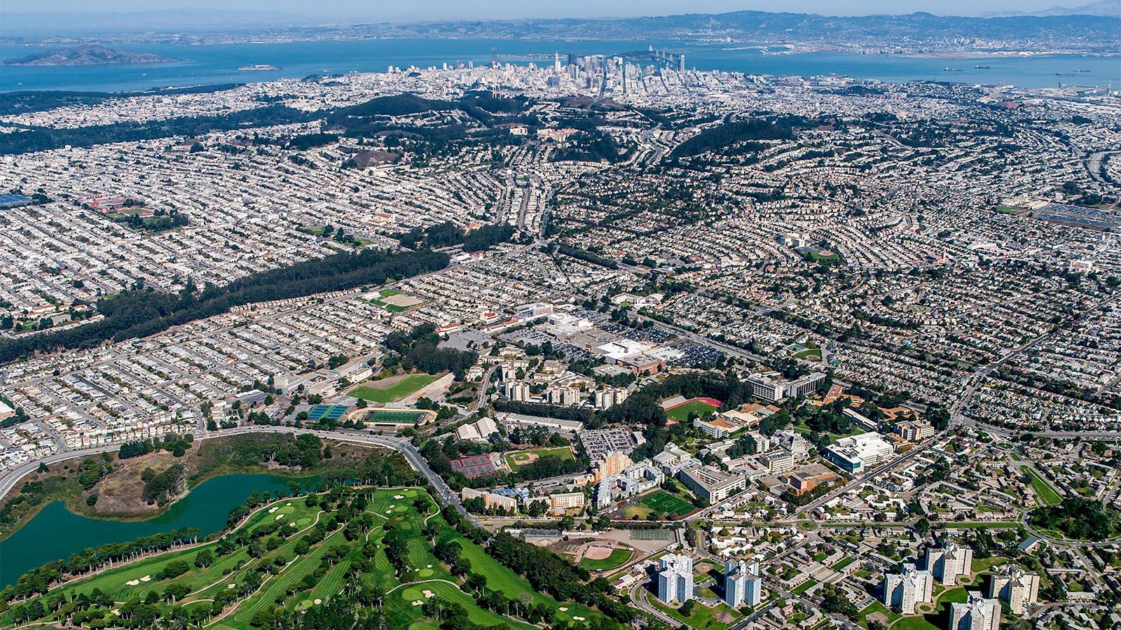 School photograph of San Francisco State University (SFSU) in San Francisco, California