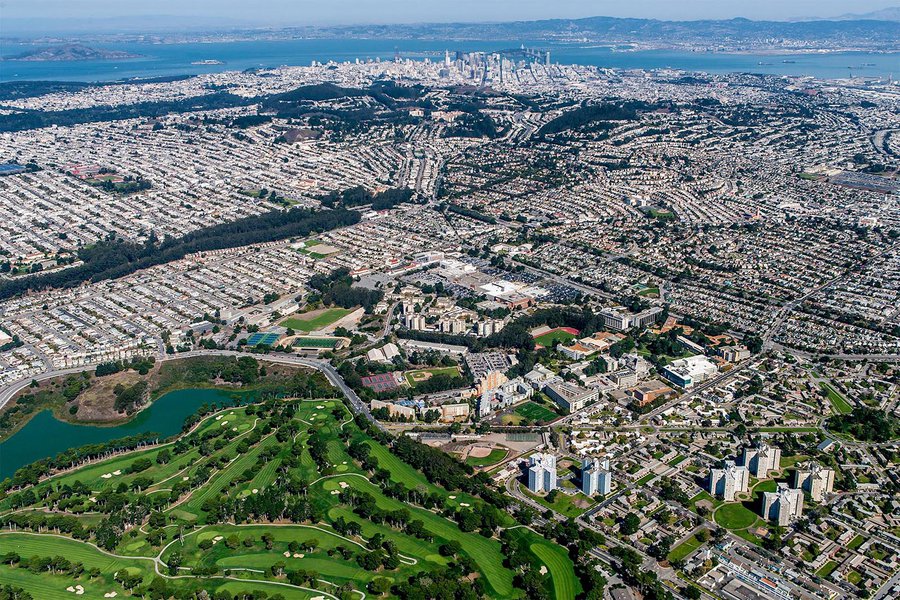 School photograph of San Francisco State University (SFSU) in San Francisco, California