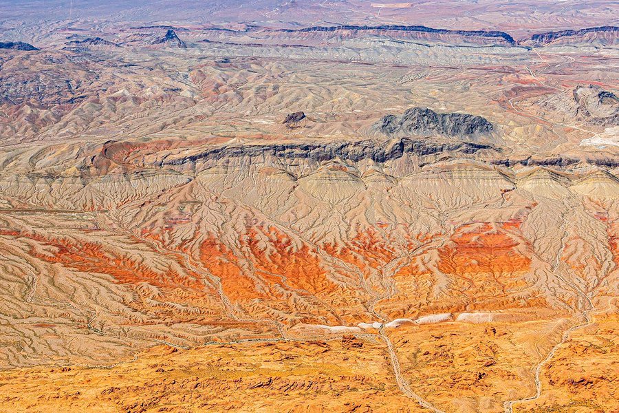 Blog photo of the hills in the Valley of Fire State Park in Nevada showing where the park got its name